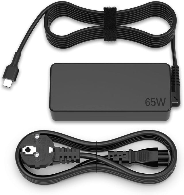 65W USB-C Charger Compatible with Lenovo ThinkPad T480 T490 T580 T590, L380 L390, X1 Carbon
