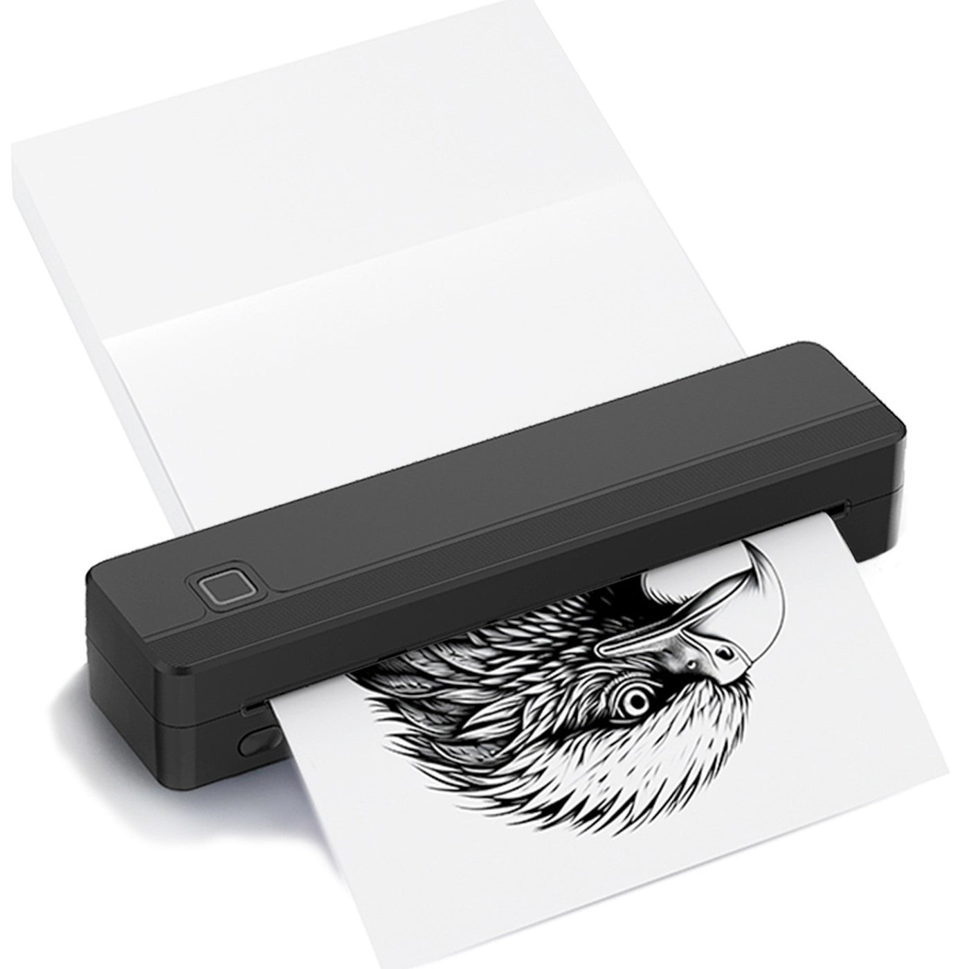 Portable A4 Thermal Printer, Bluetooth, 203DPI, for Travel & Home Office