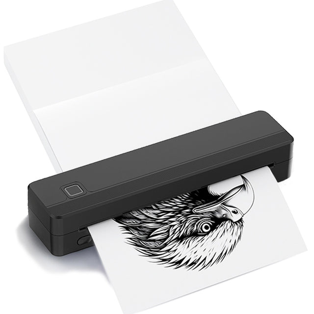 Portable A4 Thermal Printer, Bluetooth, 203DPI, for Travel & Home Office