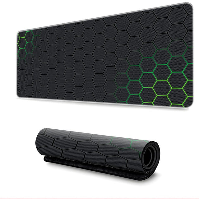 Non-Slip Mouse Pad 50x100x0.3cm, Honeycomb Grid, for Gaming & Office, Waterproof