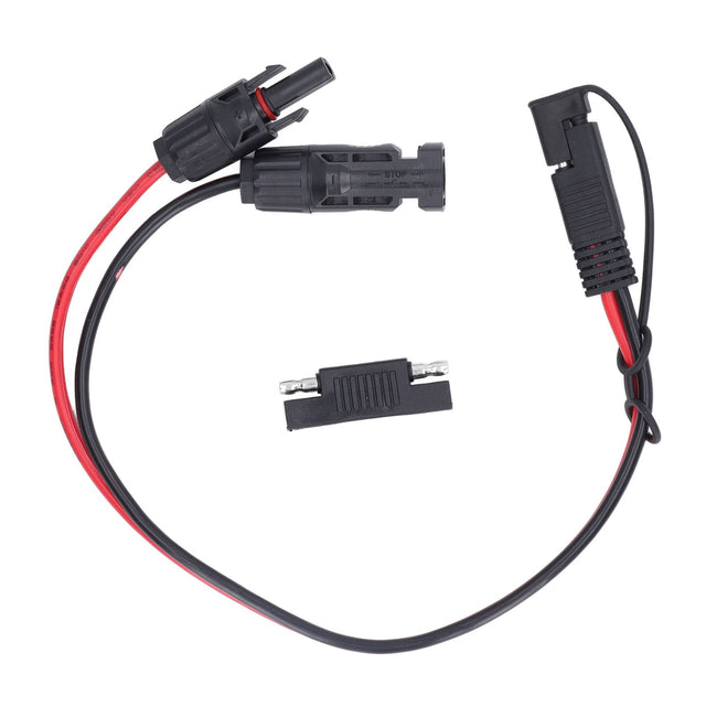 12AWG Solar Panel to SAE Adapter Cable, PVC Copper, for Motorbike & Car