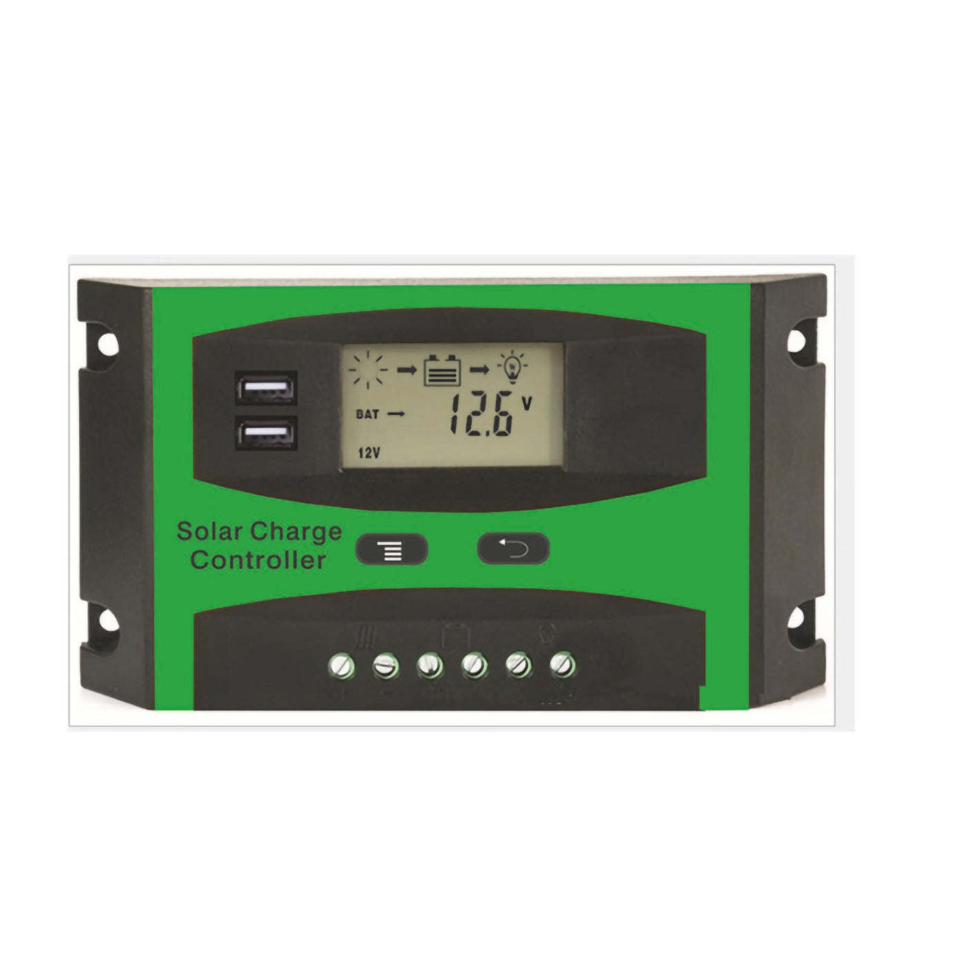 Solar Charge Controller Dual USB LCD, for Panel Battery