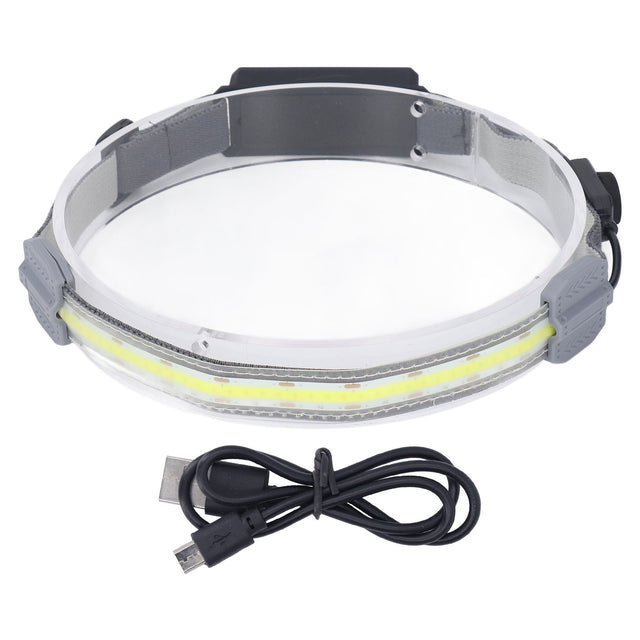 COB Headlamp Super Bright, Rechargeable, 4 Modes, IPX4 Waterproof, for Running Hiking Fishing