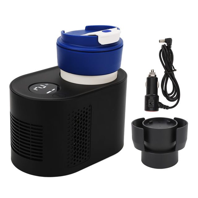 Car Cup Cooler Warmer, 2-in-1 Electric Cooling Cup, 12V, Heat and Cold Insulation, Black