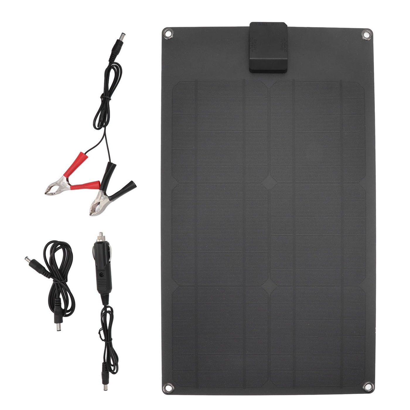 20W 18V Solar Panel, 5V USB 18V DC Type-C Output, Rechargeable Solar Charger Power Bank for Car