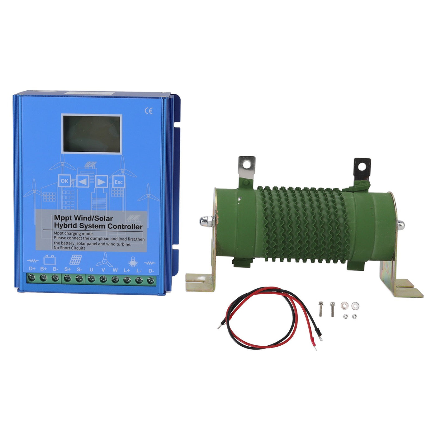 12V 24V Wind Solar Hybrid Controller, MPPT Boost Charging, LCD Display, Multifunctional