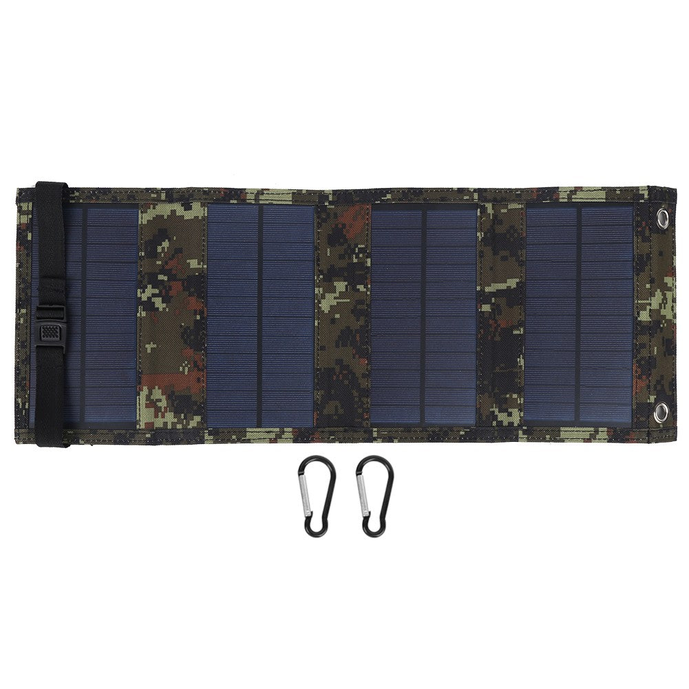 10W 5.5V Foldable Solar Panel, Portable Outdoor Emergency Charger for Phone Power Bank