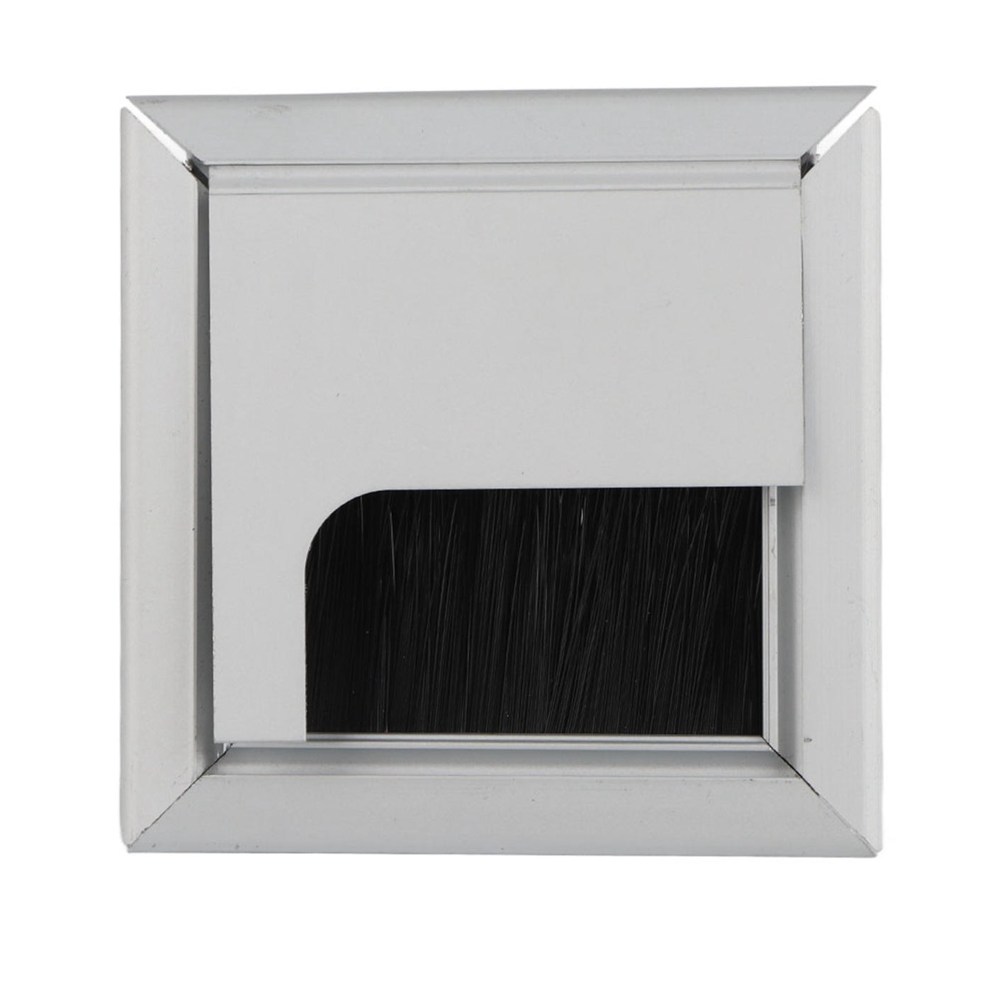 Square Aluminum Desk Cable Tidy Outlet Insert, Wire Management Cover
