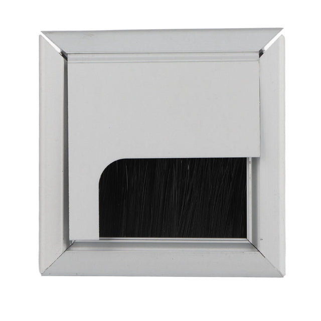 Square Aluminum Desk Cable Tidy Outlet Insert, Wire Management Cover