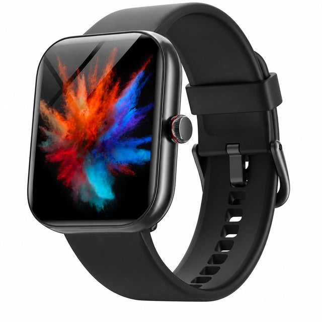 Men's Smartwatch 1.91" Bluetooth Calling AI Voice Alexa SpO2 Sleep Tracker IP68 Black