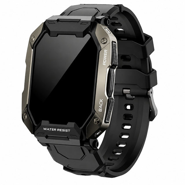 Smartwatch 1.71" Fitness Tracker, Black, Blood Oxygen, Bluetooth, Sporty Design for Adults