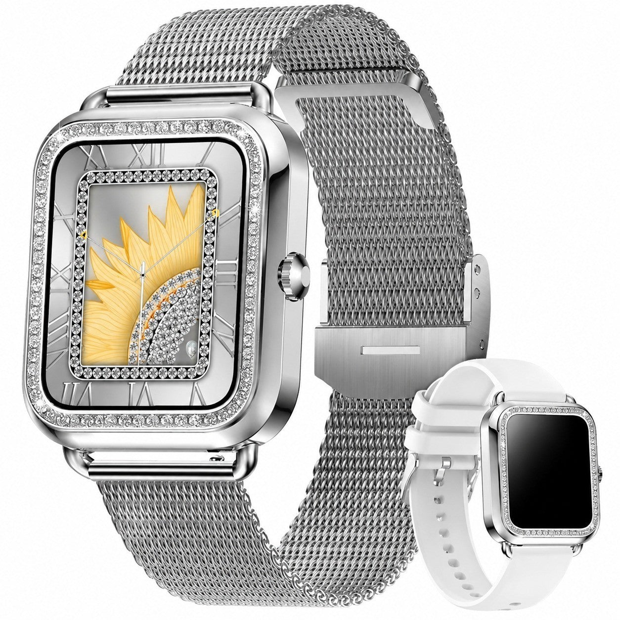 Women's Smartwatch with Bluetooth Calling, 1.59" Touchscreen, Heart Rate & SpO2 Monitor, Sleep Tracking