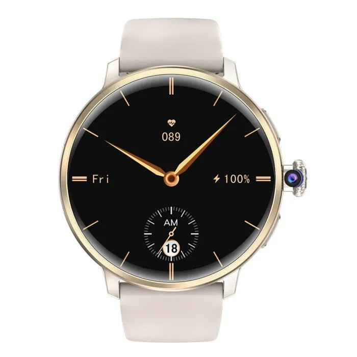Women's Smartwatch 5G SIM Video Call Rotating Camera GPS Heart Rate Health Tracking