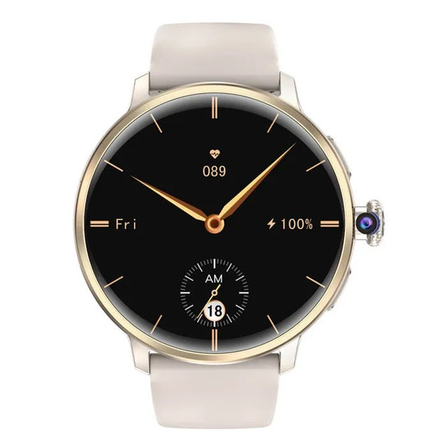 Women's Smartwatch 5G SIM Video Call Rotating Camera GPS Heart Rate Health Tracking