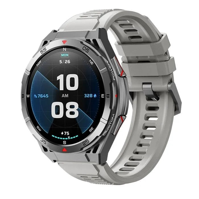 Men's Military Smartwatch, GPS, 1.43" AMOLED, Compass Altimeter Barometer, 5 ATM