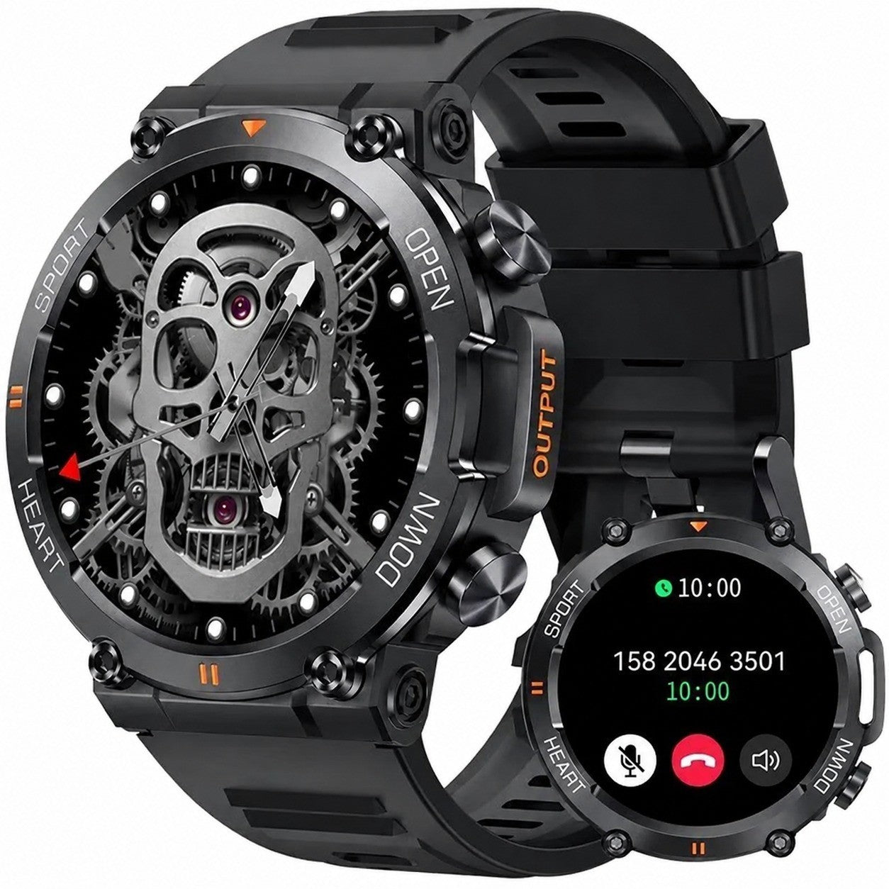 Men's Smartwatch with Heart Rate Monitor, Sleep Tracker, 1.39" Touchscreen, 100+ Watch Faces