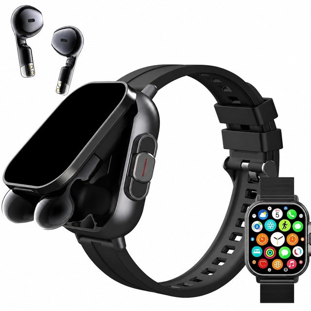 Smartwatch with Earphones, 2.01" HD Screen, IP67 Waterproof, 100+ Sports Modes, Fitness Tracker