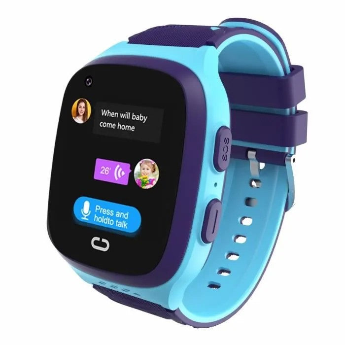 Kids Smartwatch, 1.4" 4G Touch Screen, IP67 Waterproof, SOS Video Call, Blue