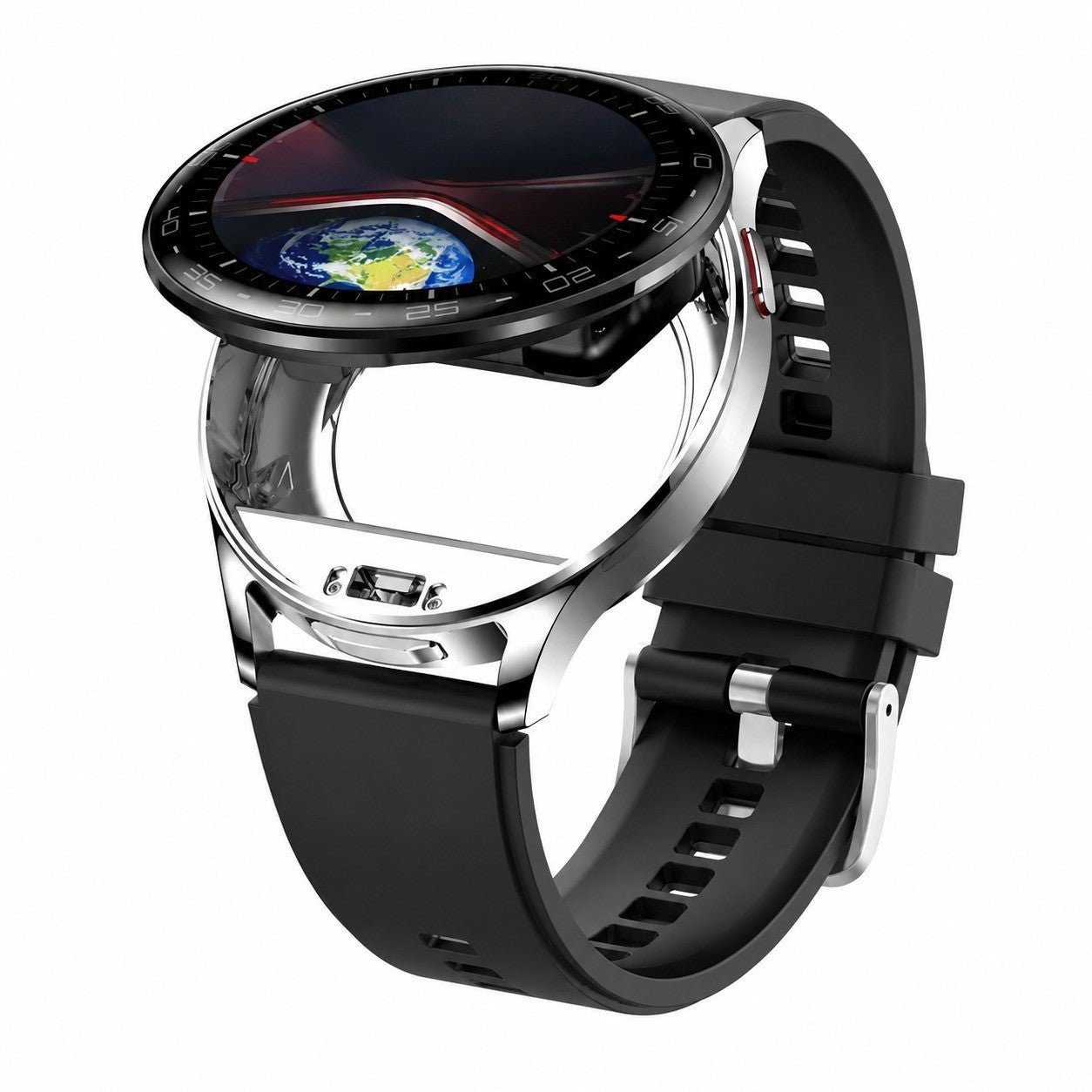 Smart Watch with Bluetooth Earbuds, 1.39" Round Sport Watch, Answer Calls, Steps, Heart Rate, for iOS Android