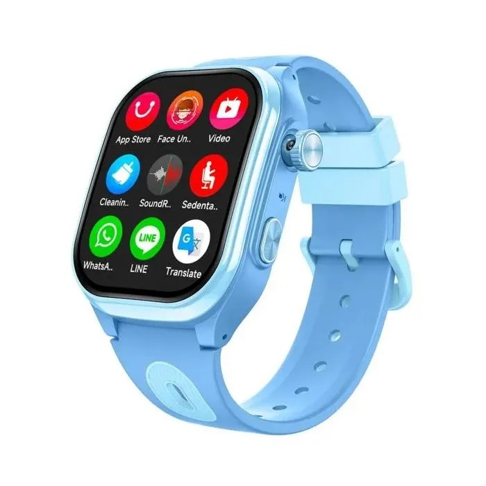 Kids Smartwatch 4G GPS WiFi Waterproof 2.0" Camera Video Call SOS 2+16GB Silicone Strap iOS Compatible