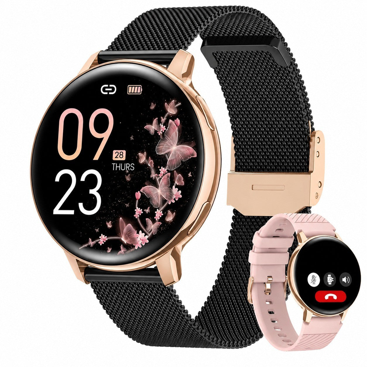 Smart Watch for Women, Bluetooth Calling, 1.39" HD, 120+ Sports, Heart Rate, SpO2, Sleep Monitor