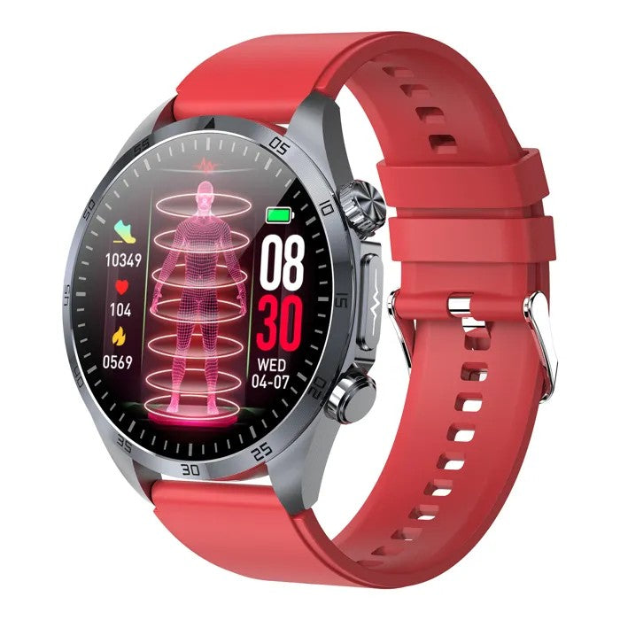 Smartwatch with Advanced Health Tracking, Heart Rate, Blood Oxygen, Sleep, Red