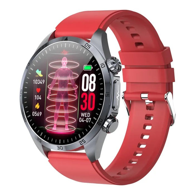 Smartwatch with Advanced Health Tracking, Heart Rate, Blood Oxygen, Sleep, Red
