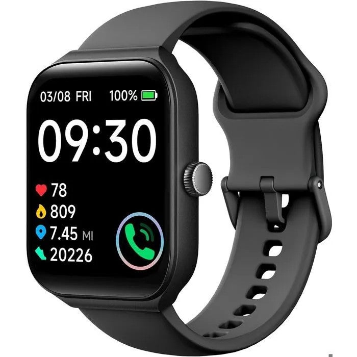 Smartwatch with Answer/Call, IP68 Waterproof, Heart Rate Monitor, Sleep Tracker, Sports, Android/iOS