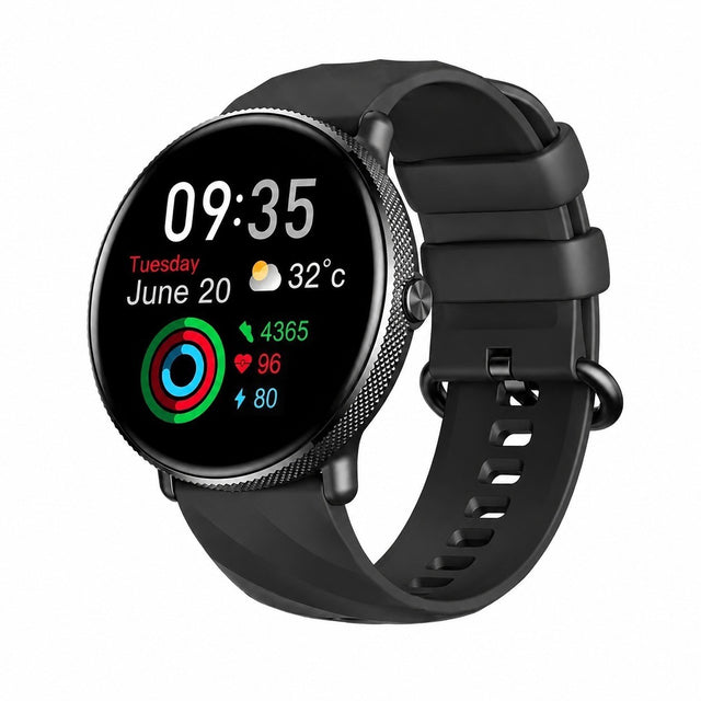 Smartwatch AMOLED Display, 316L Stainless Steel, IP68 Water Resistant, Heart Rate Monitor