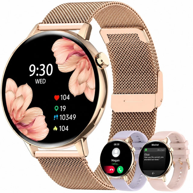Smartwatch with Bluetooth Calling, 1.32" HD Touch Screen, Heart Rate Monitor, Fitness Tracker, 20 Sports Modes