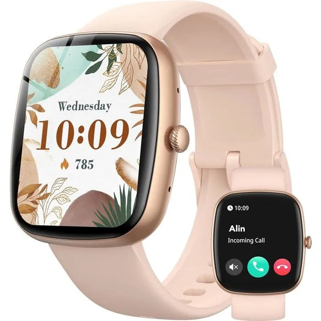 Women's Smartwatch with Bluetooth Calling, 1.83" Touch Screen, 100+ Sports Modes, Heart Rate & Sleep Tracker