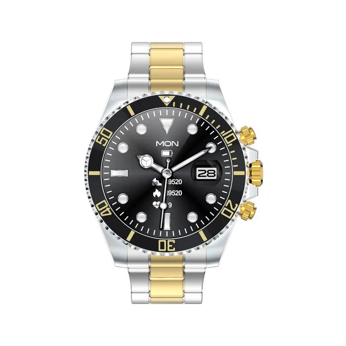 Men's Smartwatch, Gold, Answer Calls, Waterproof, Digital, Business, Heart Rate Monitor, Outdoor