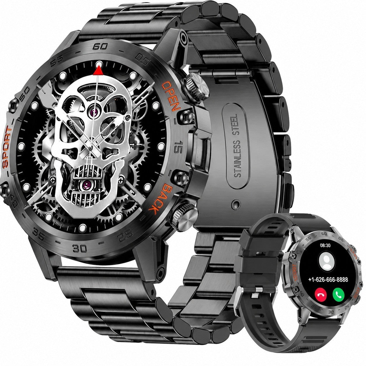 Men's Smartwatch, Blood Pressure Monitor, IP67 Waterproof, Android Compatible