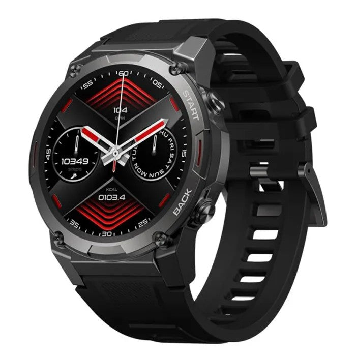 Round Smartwatch 1.43" HD Display, Voice Calls, Health Monitoring, Black