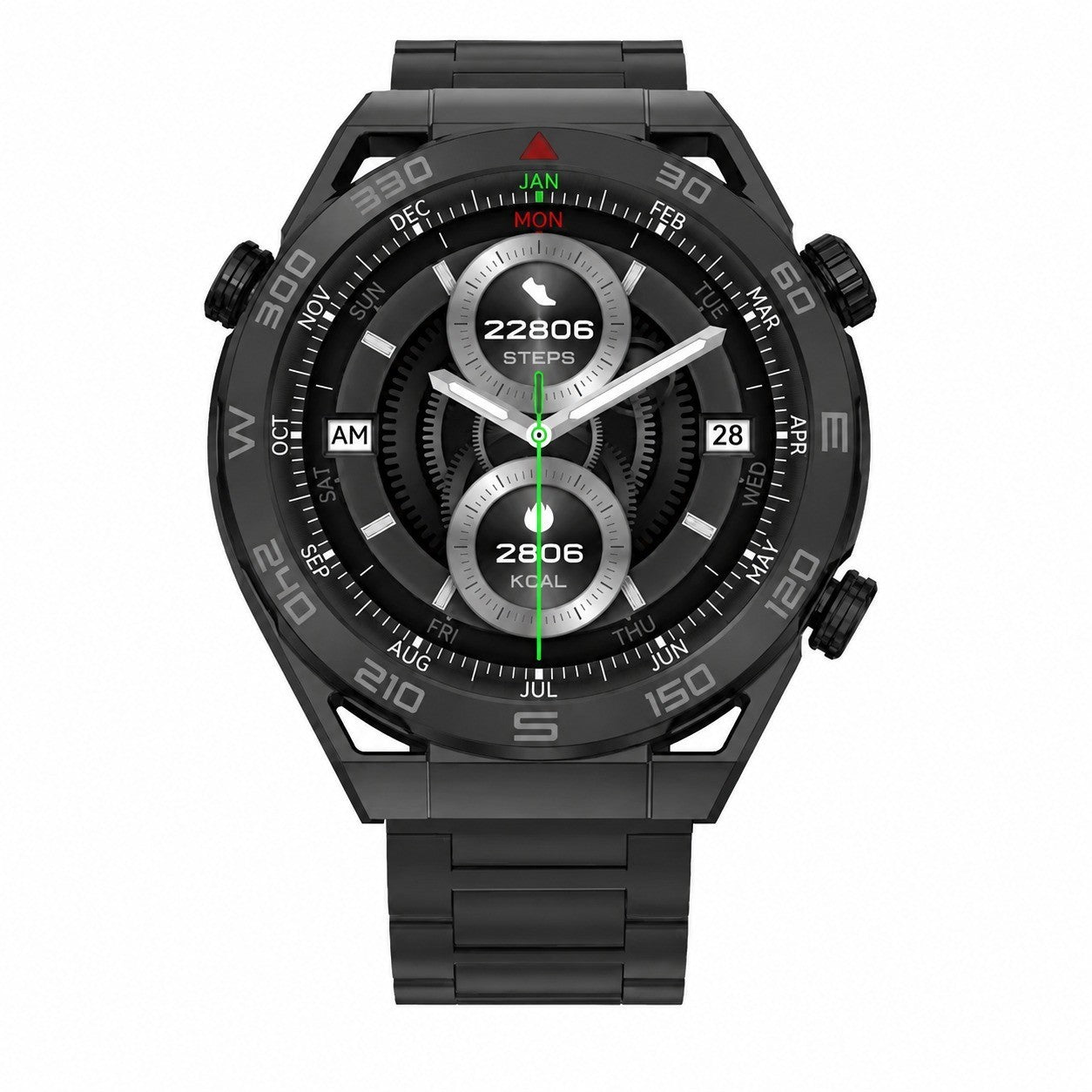 Smartwatch with GPS, Heart Rate Monitor, IP68 Waterproof, 1.5" AMOLED, Fitness Tracker