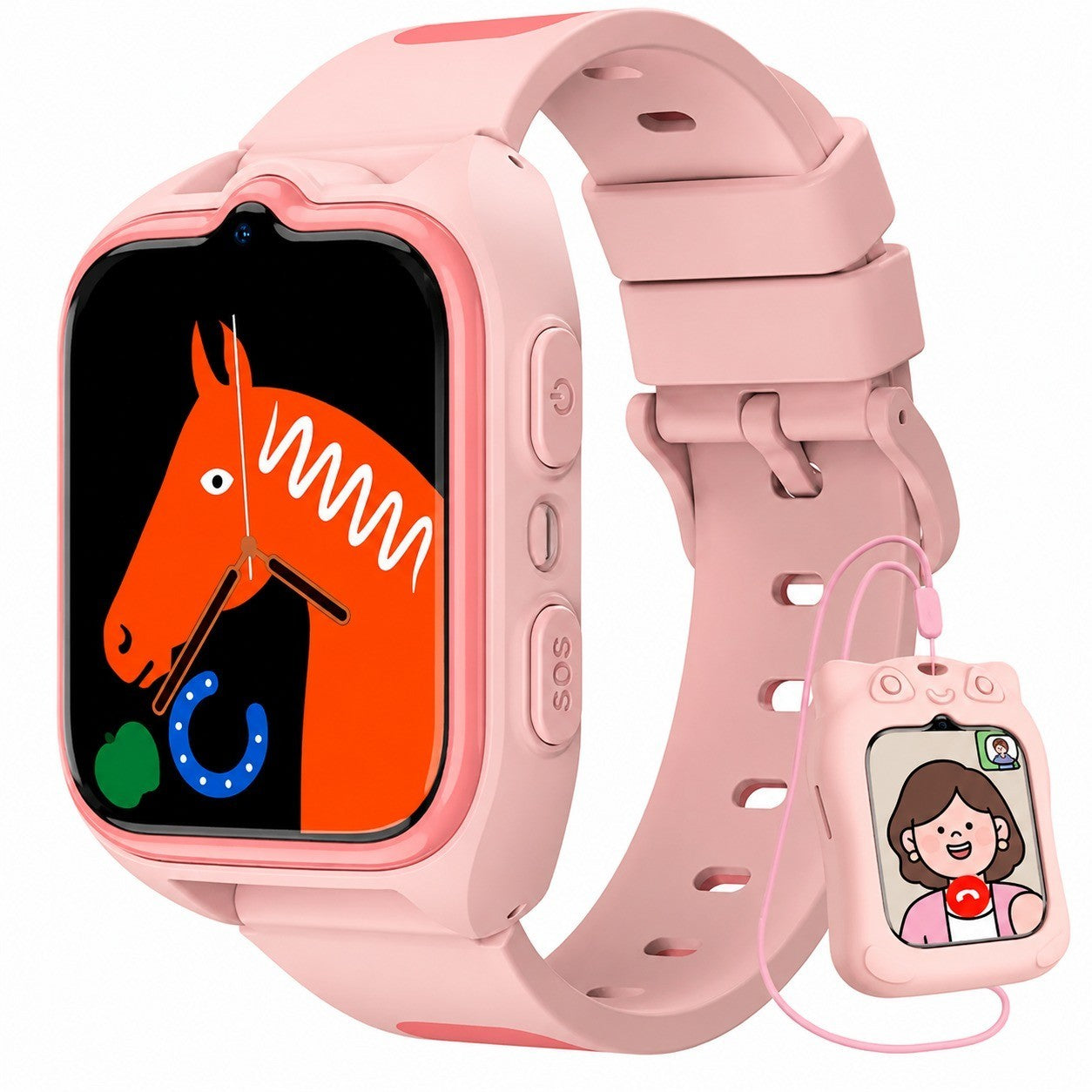 Kids Smartwatch with GPS, SOS, Calls, 4G Video, Safe Zone, for Girls Ages 4-12