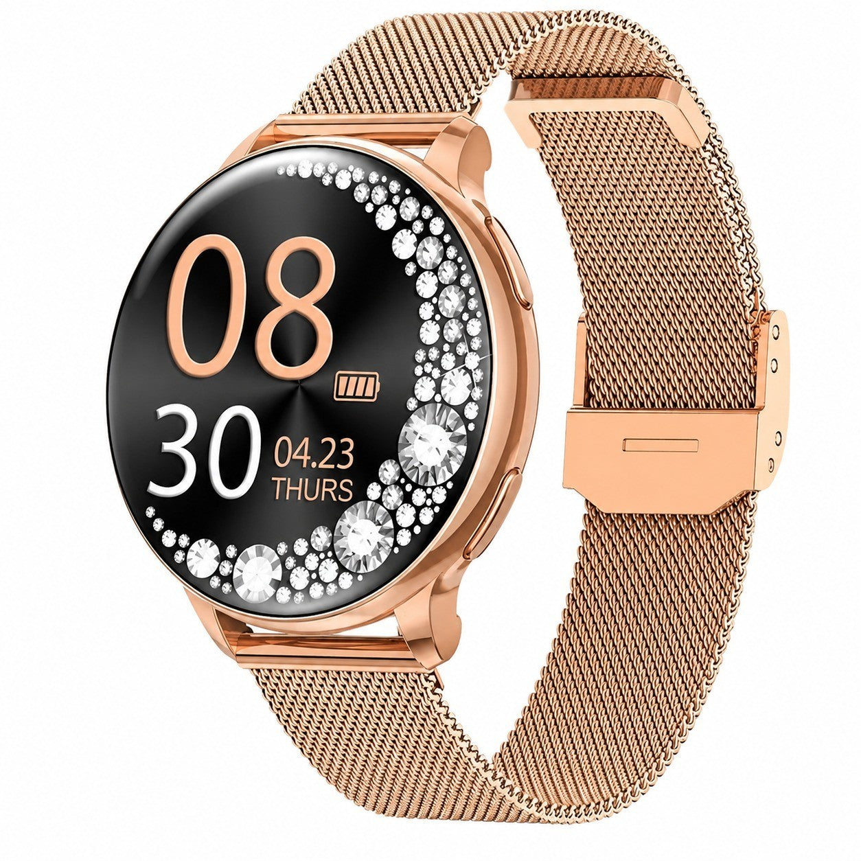 Women's Smartwatch, 1.27" Bluetooth Calling, 220 Watch Faces, Sleep/Heart Rate Monitor, Gold