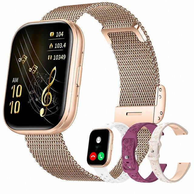 Women's Smartwatch, 1.75" HD Screen, Bluetooth Calling, Heart Rate & SpO2 Monitor, IP67