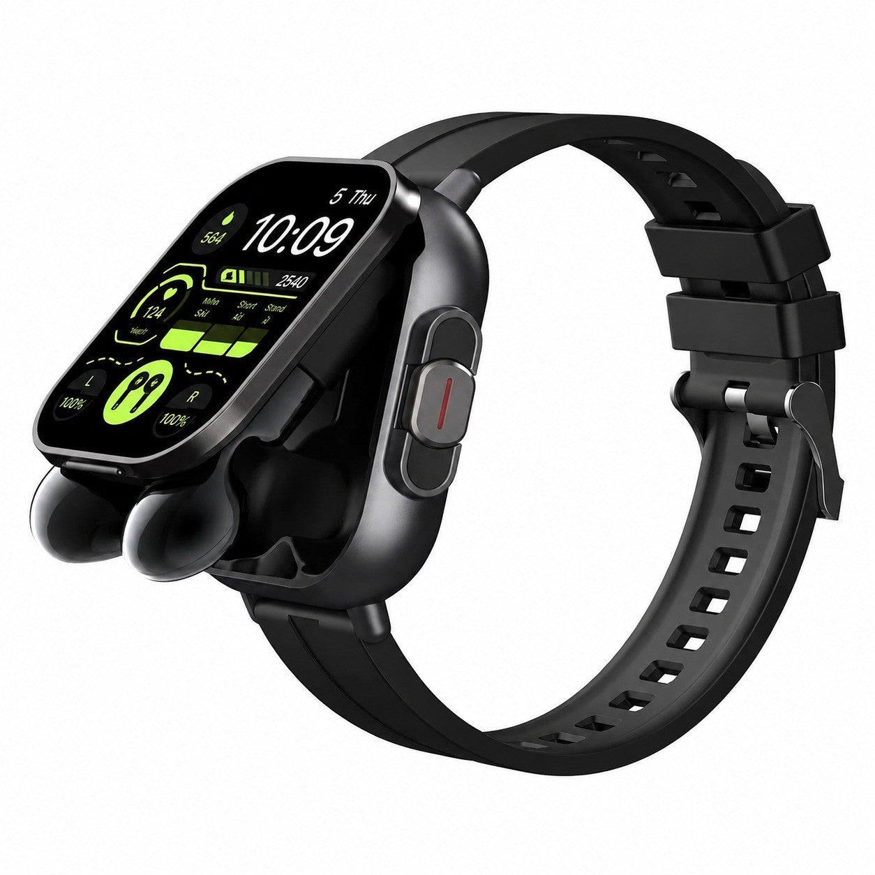 Smartwatch with 2.01" HD Screen, Wireless Earphones, Activity Tracker, IP67 Waterproof