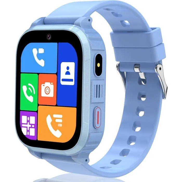 Kids GPS Smartwatch, 4G Children's Watch with Video Call, SOS, Class Mode, Blue