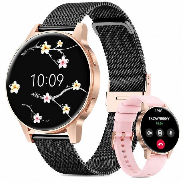 Women's Smartwatch with Bluetooth Calling, 1.27" TFT, Heart Rate Monitor, 120+ Sport Modes