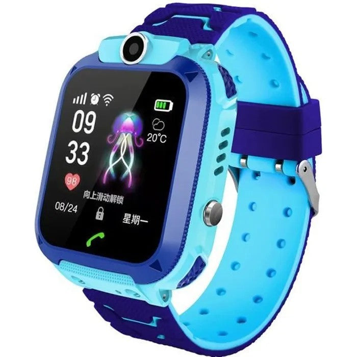 Kids Smartwatch with Touchscreen Camera Games, Blue, 1.44" Screen, Health Monitoring
