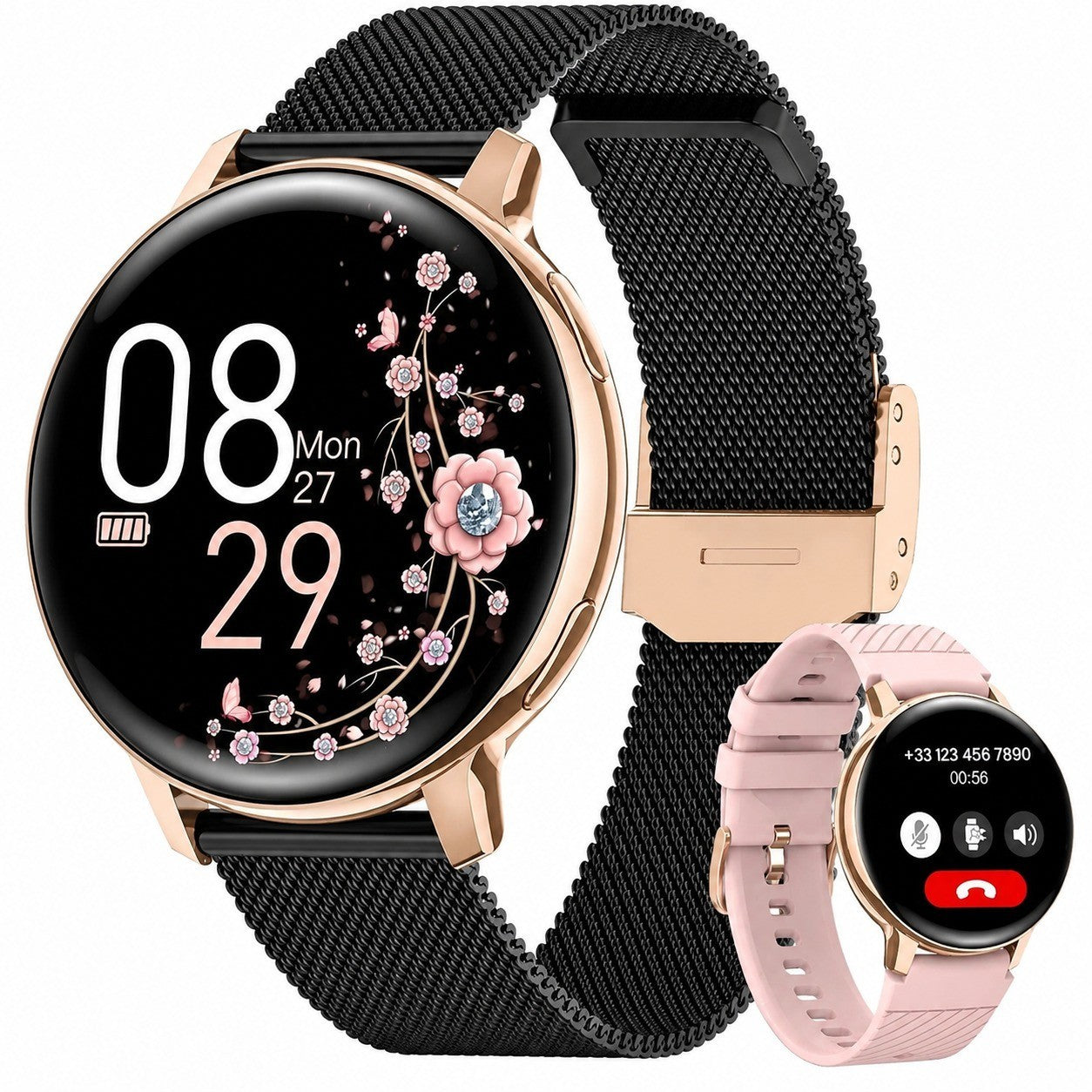 Women's Smartwatch with Calling, 1.39" HD Screen, 120+ Sports Modes, Heart Rate & Sleep Tracking, SpO2
