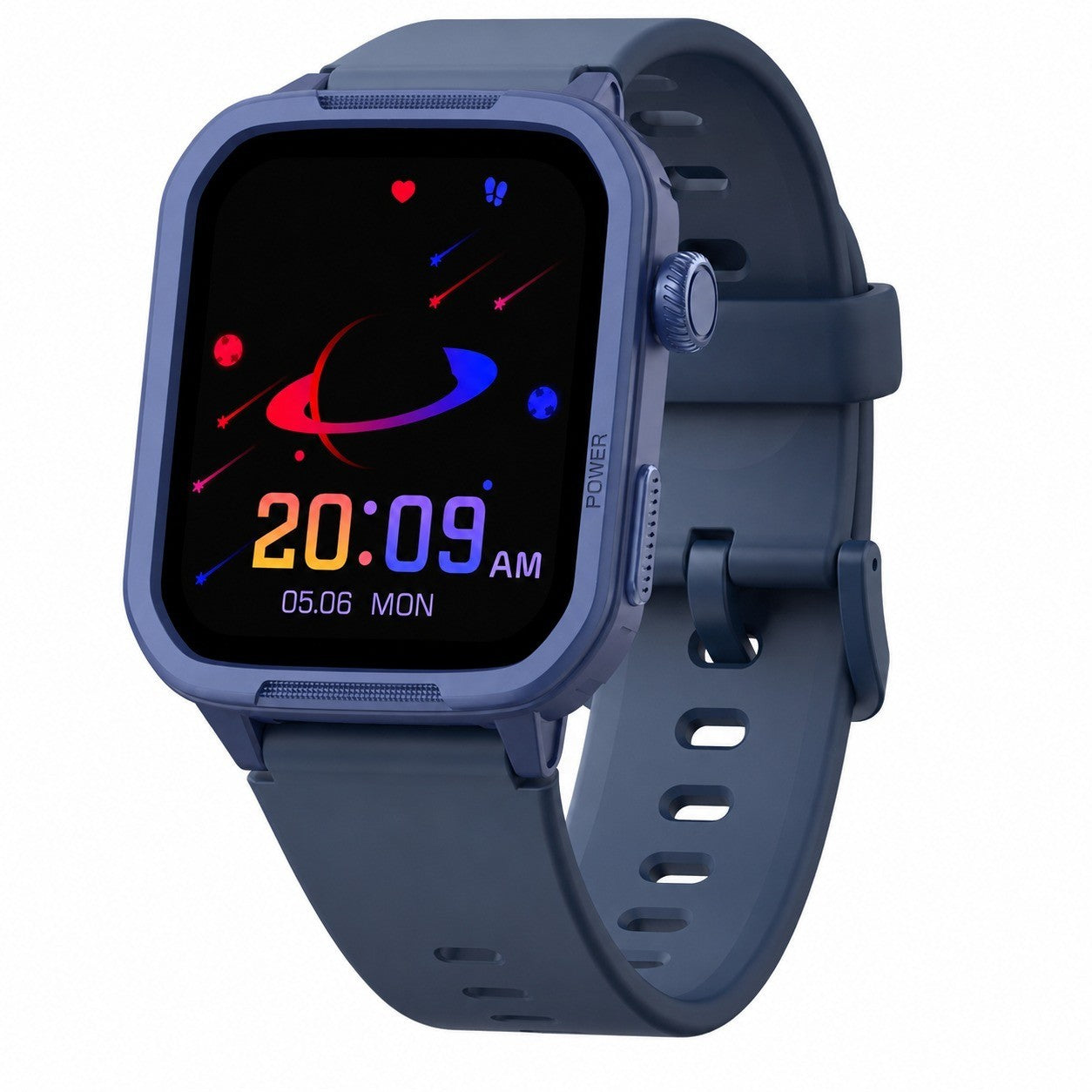Kids Smartwatch 1.5" Pedometer, 19+ Workout Modes, Heart Rate, Sleep Tracking, Waterproof, Blue