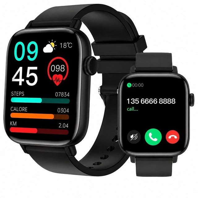 Smartwatch with 1.9" Touchscreen, Heart Rate Monitor, 28 Sports Modes for Men Women