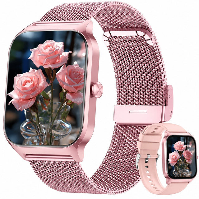 Smartwatch for Men Women, 1.85" AI Bluetooth Calling, Heart Rate, Blood Pressure, Sleep Tracker