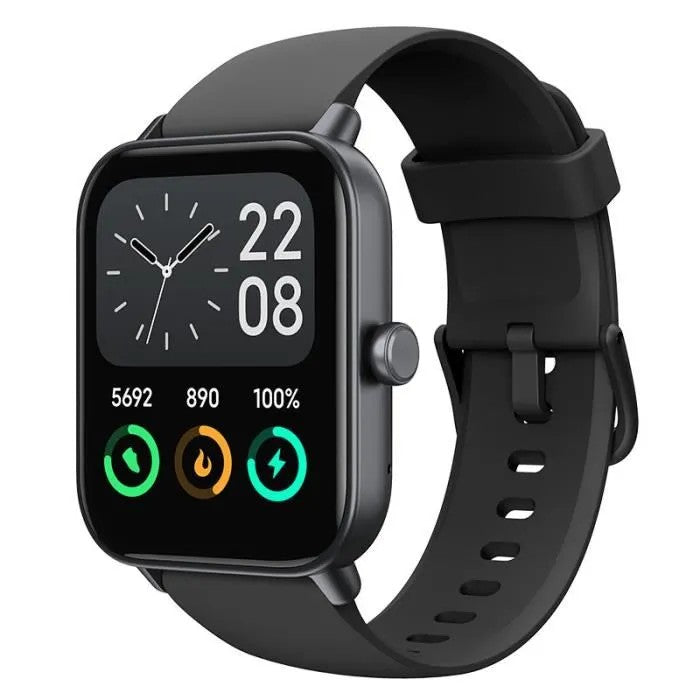 1.8" HD Smartwatch, Black, 100 Sports Modes, Health Tracking, Compatible with iOS Android