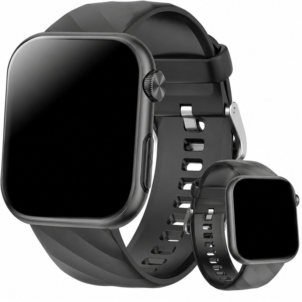 Men's Smartwatch with Blood Pressure ECG HRV BMI, 1.97" AMOLED, SOS, Heart Rate, SpO2