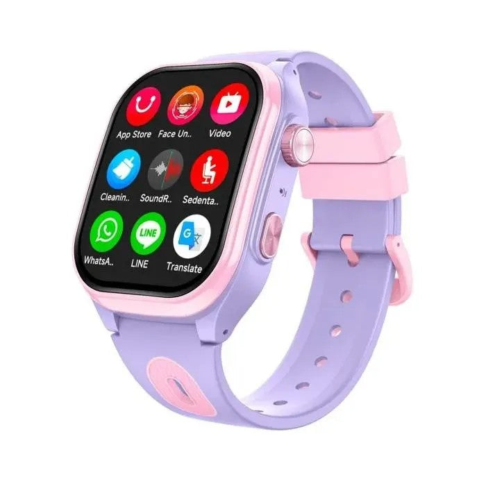 Kids Smartwatch 4G GPS WiFi Video Calling Waterproof SOS 2+16GB Silicone Strap