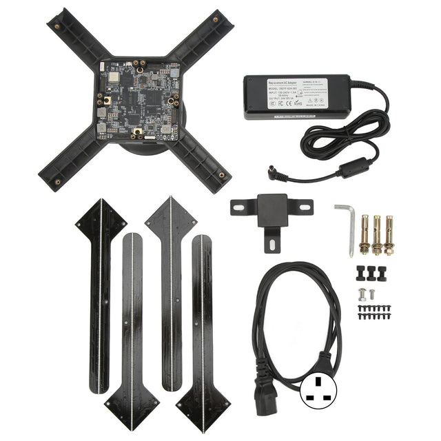 3D Holographic Advertising Machine, 65cm Large Screen, Naked Eye Holographic Projection Fan, AC 100-240V UK Plug